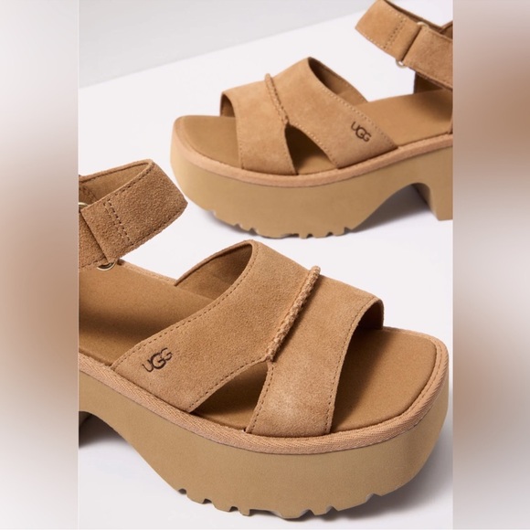 NWT UGG New Heights Ankle Strap Heels Sz 8 (no original box) - Picture 3 of 9